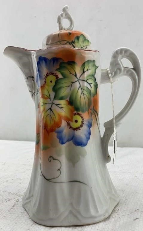 German porcelain vintage chocolate pot hand