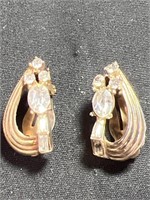 Vintage Tara earrings with rhinestones