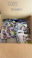 5000 assorted baseball cards