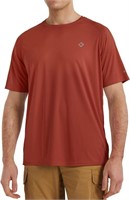 SMALL -NAVISKIN MENS OUTDOOR SHORT SLEEVE /MAROON