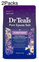 2Pack Dr. Teals Epsom Salt, Lavender 3lbs