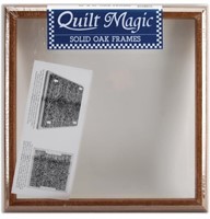 Quilt Magic 12-Inch by 12-Inch Oak Frame