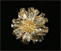 Tiffany & Co. Sterling Flower Brooch