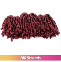 FREESHOW Burgandy Spring Twist Crochet Hair