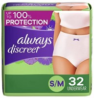32Pack Always Discreet, Incontinence & P