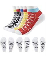 5PACK SIZE 6/10-WOMENS NOVELTY SOCKS