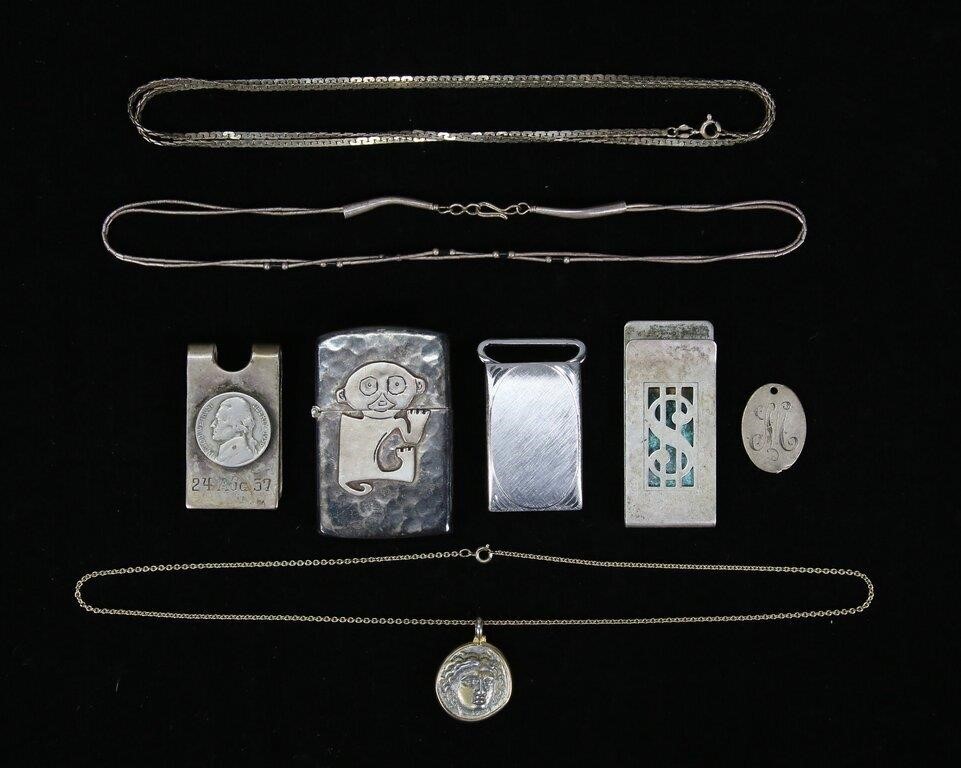 Lot of Sterling Jewelry & Accessories