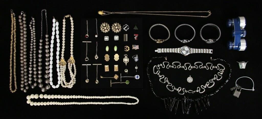 Lot of Costume Jewelry, Watches & Accessories