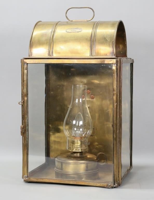 William Porter Electrified Brass Lantern