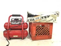 Small Power Mate Air Compressor & Coil Roof Nails