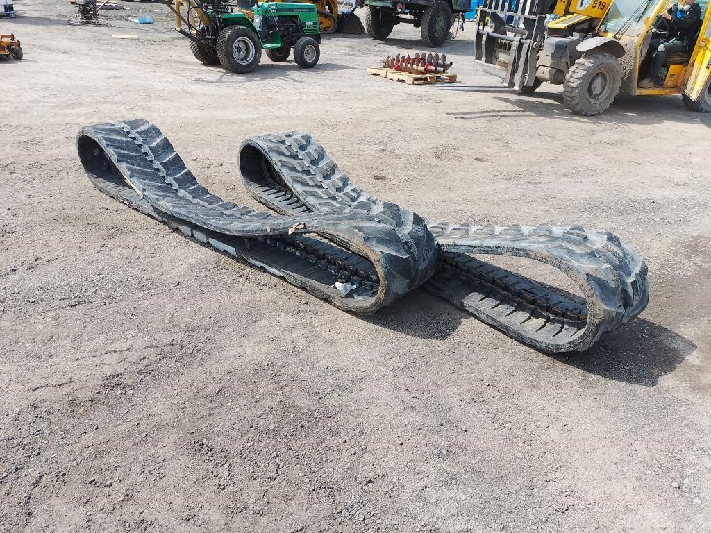 (2) KX080-4 Skid Steer Tracks