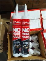 (4) Boxes No More Nails Adhesive