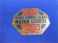 1935 Prince Edward Island Motor League,