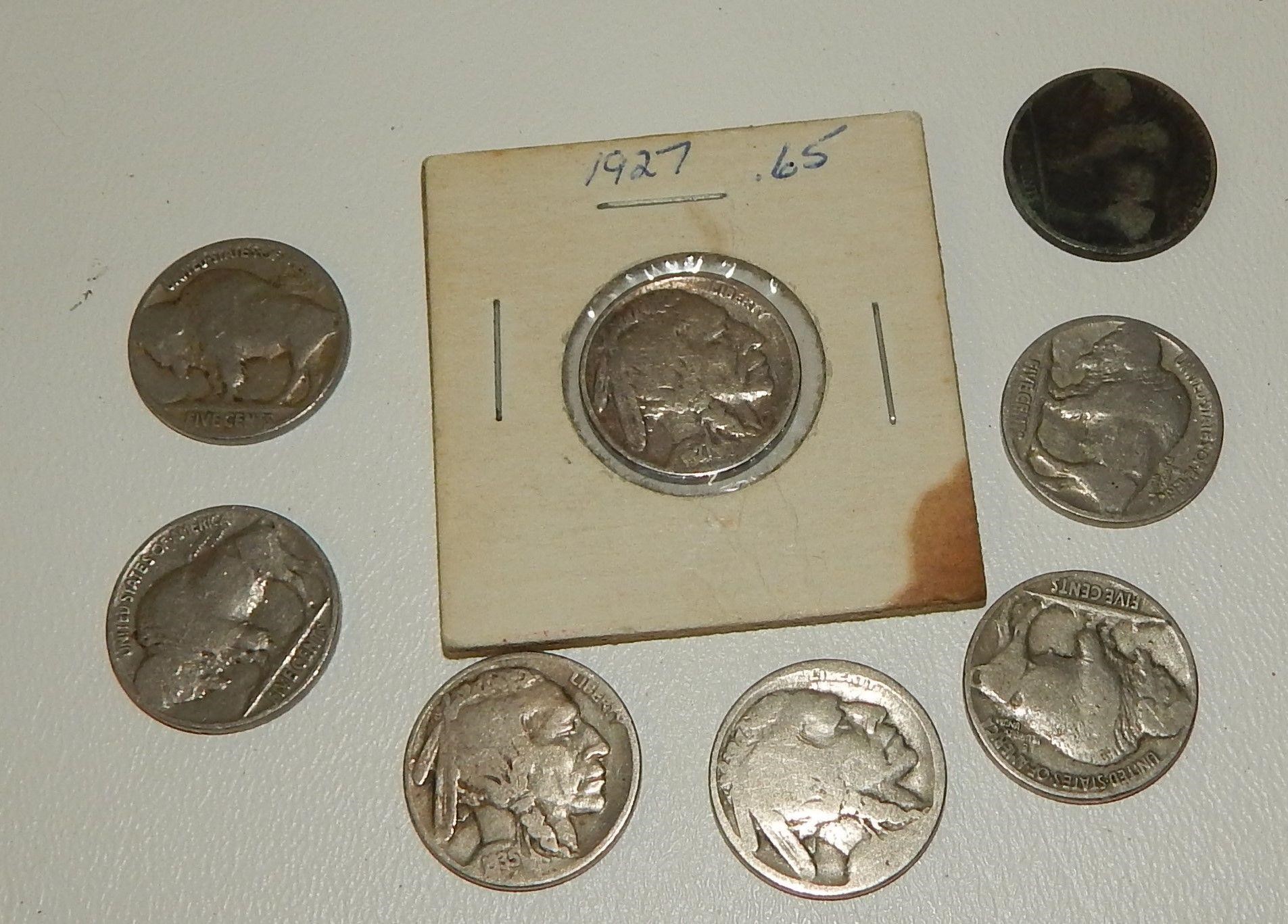 8 Buffalo Nickels