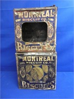 (2) Montreal Biscuit Co. Tins