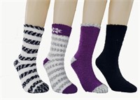 Sz O/S 4 pairs Amazon essential fluffy socks