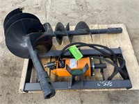 New Wolverine Skid Steer Auger Attachment (C508)