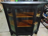 Solid Wood, Heavy Display Cabinet w/ Wood Shelves