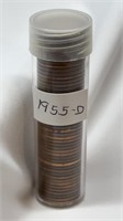OF) 1955-D Wheat pennies