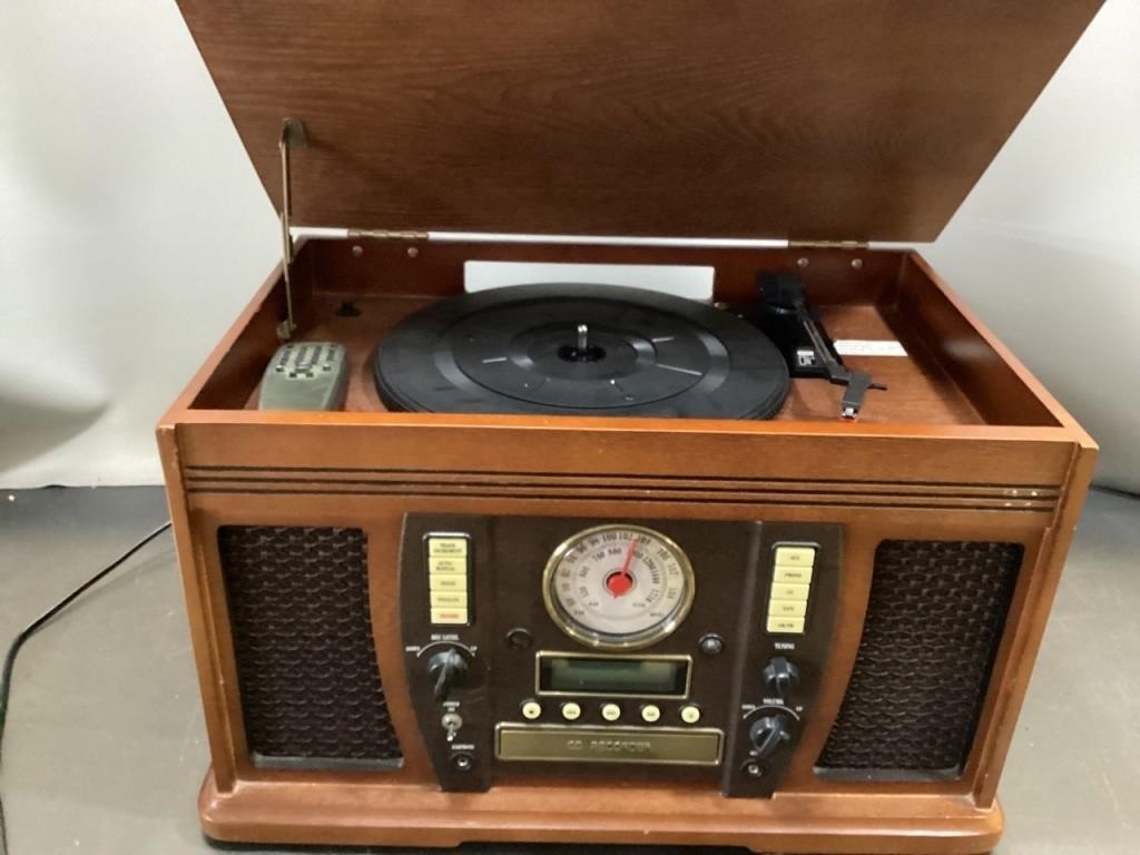 Modern phonograph and CD player