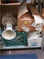 Assorted Dishware, Kitchenware, Oriental Vase