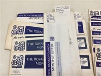 Group of royal bank of Canada letters 1970s