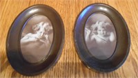 ANTIQUE PAIR OF "CUPID AWAKE" & "CUPID ASLEEP"