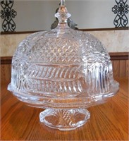 VINTAGE SHANNON CRYSTAL FOOTED COVERED CAKE