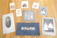 9 ANTIQUE PHOTOGRAPHS