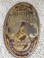 VINTAGE SCHLITZ BAR MIRROR