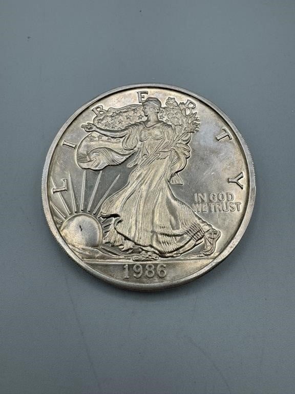 1986 1 Lb. Silver American Eagle Fine Silver Coin