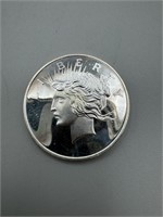 1 oz. Peace Dollar Design Silver Round