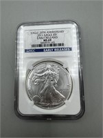 2011 NGC MS69 Silver Eagle 25th Anniversary