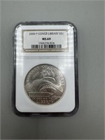 2000-P NGC MS69 Congr Library