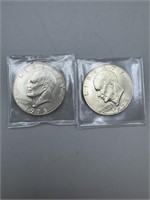 2 1973-S Silver Ike Dollars