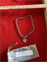 Tiffany & Co Sterling Silver Heart Tag Necklace