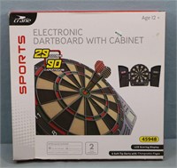 Electric Dart Board w/ Cabinet