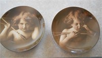 VINTAGE CUPID AWAKE AND ASLEEP PLATES