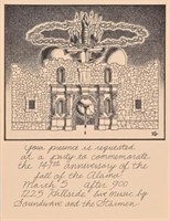 141st Fall of The Alamo Handbill R. Turner 1977