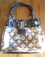 USED BROWN COACH PURSE