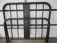 ANTIQUE IRON BED WITH SPRING BASE