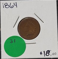 1864 INDIAN HEAD CENT