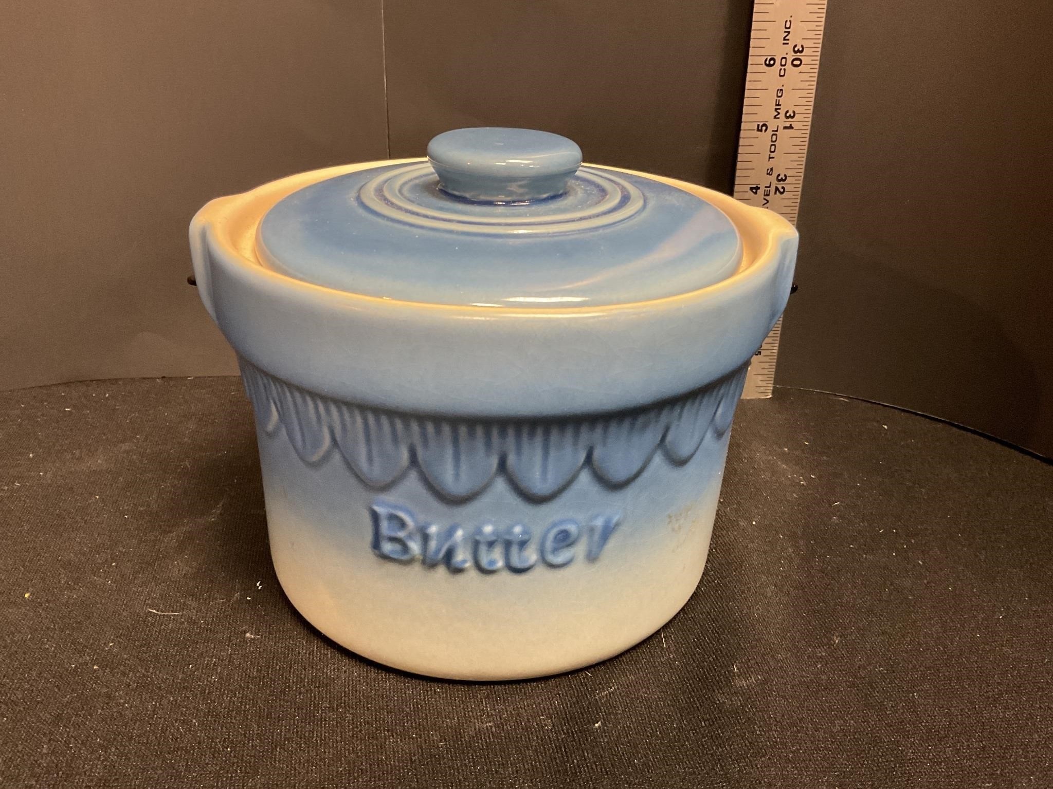 Pottery butter dish