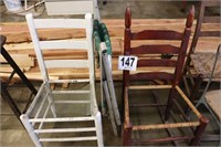 Rocker, Folding Chair & Ladderback Chair (Needs