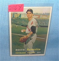 Rocky Colovito rookie 1957 Topps baseball card