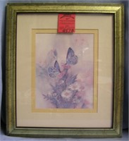 Quality butterfly and floral decorated print