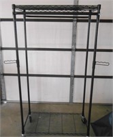 HEAVY DUTY CLOTHES RACK ON WHEELS