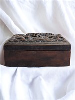 Antique Treen 19th Century Mahogany Box