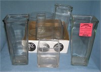 Large box of estate vases and accessories