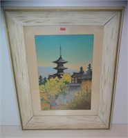Antique Asian water color painting